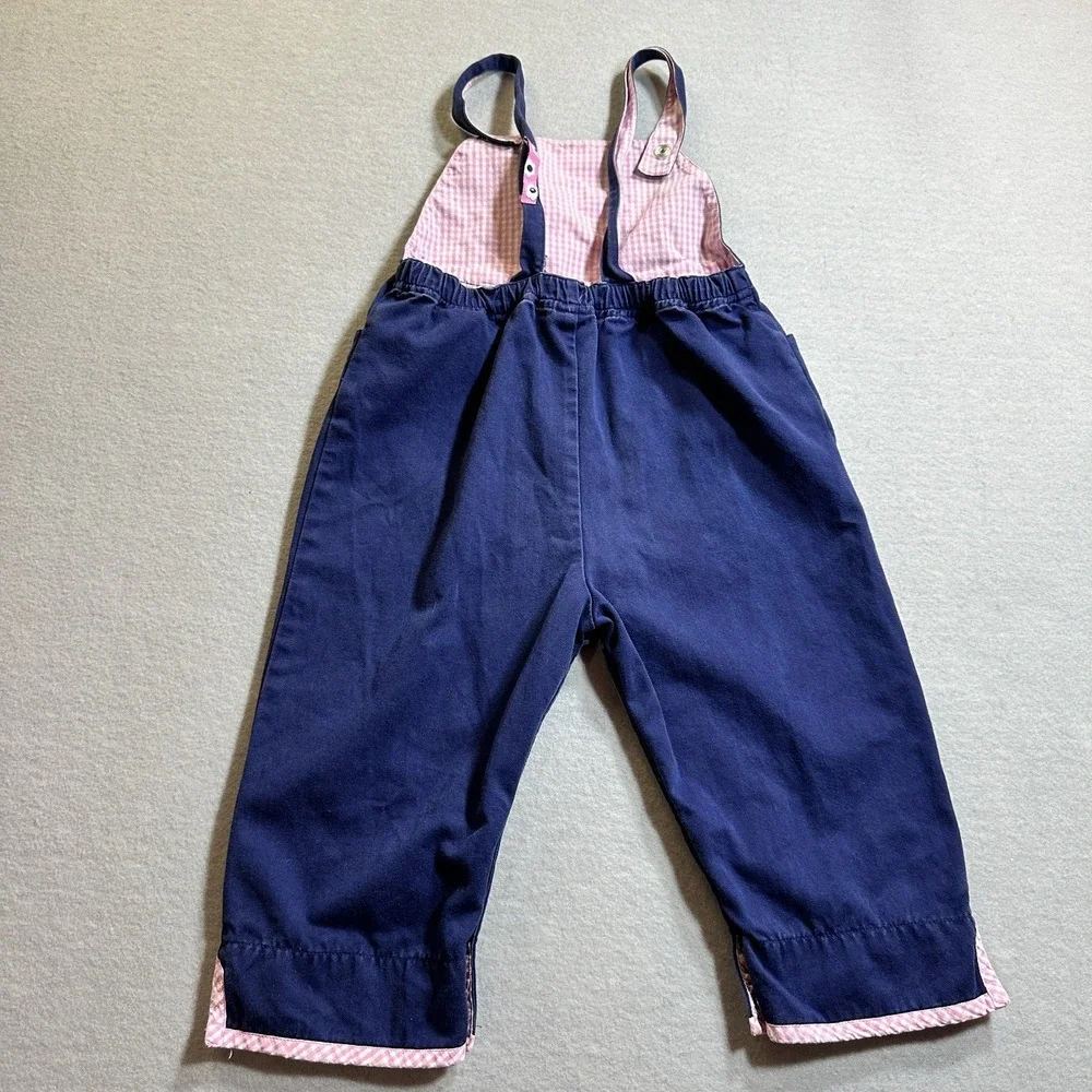 Vintage Gymboree Flower Power‎ Embroidered Overalls Girls 18-24 Month Cottage